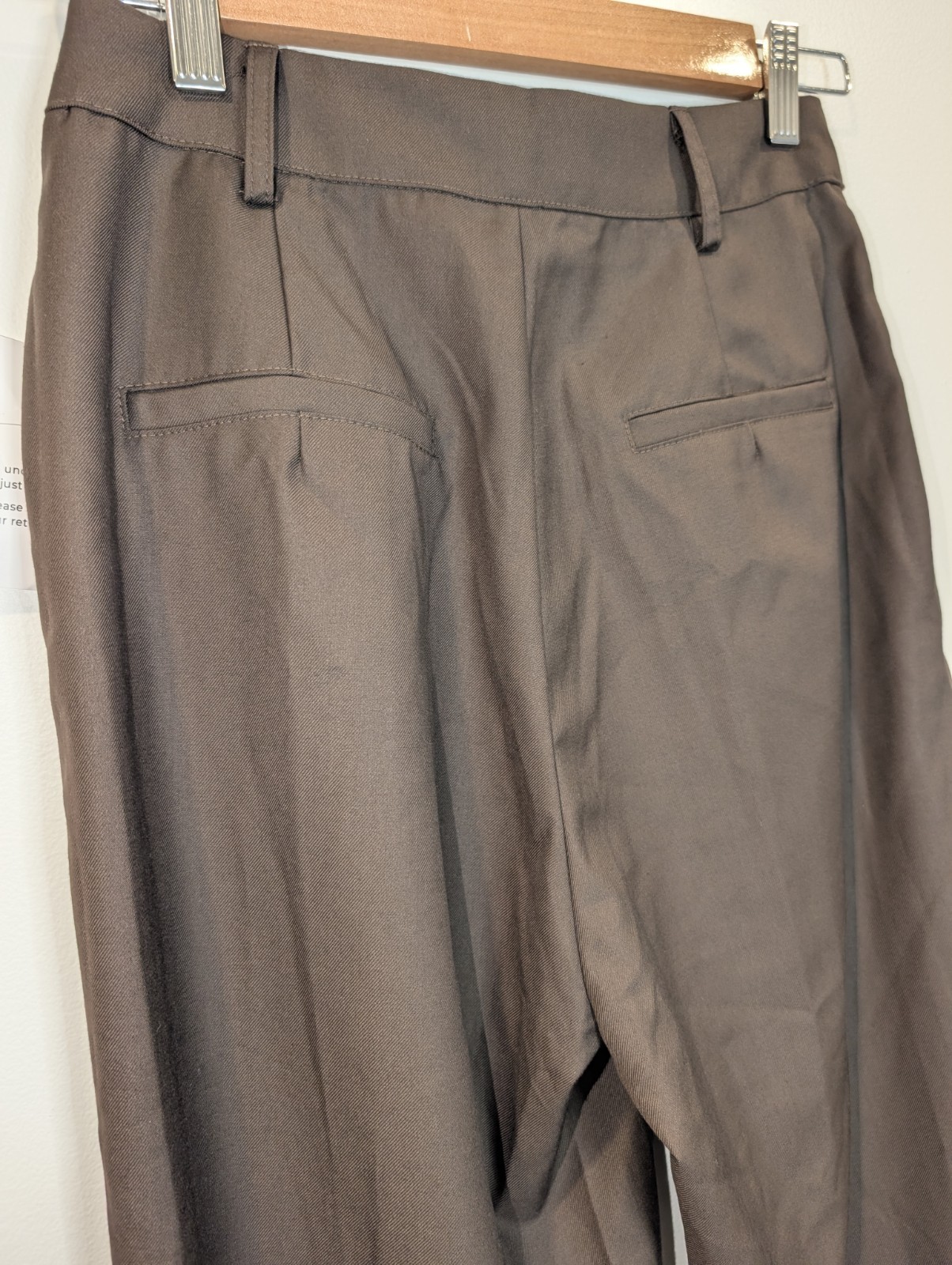 Willa The Label Pants Freya Chocolate Brown Womens Size AU 6 New Tags RRP $99.95