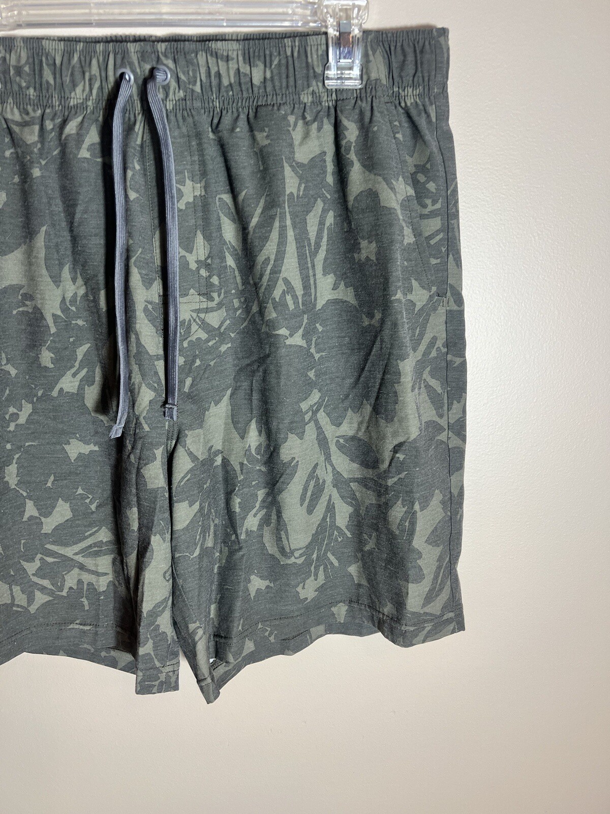 Prana Mens Mojo Hybrid Unlined Hiking Hiking Short Palm Print XL