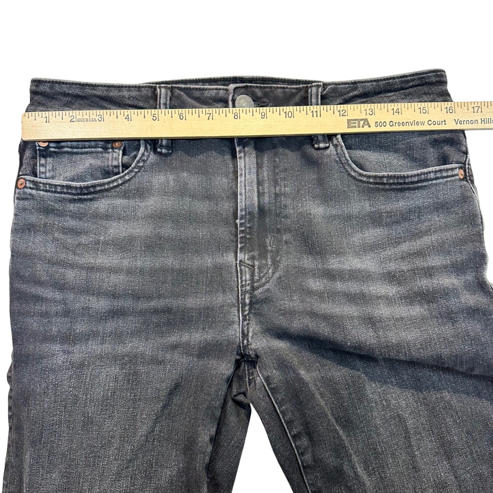American Eagle Airflex+ Slim Jeans Mens 32×32 Faded Black Denim Pants