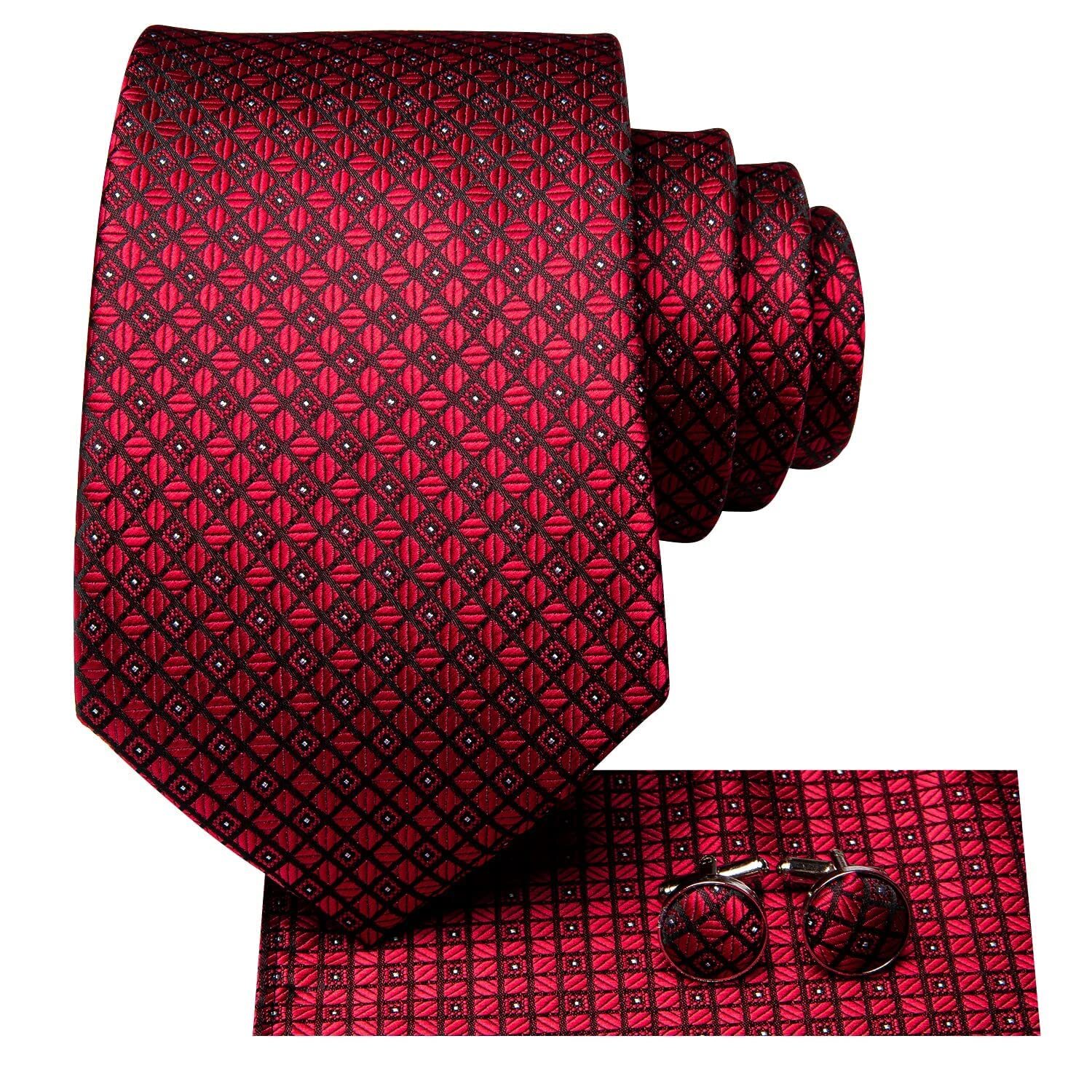 Men 63inches Tie Set Extra Long Necktie Paisley Tie Pocket Suqare Cufflinks B…