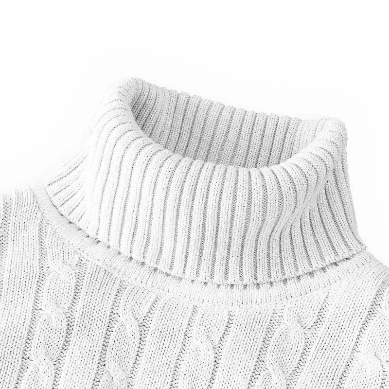 Men’s Turtleneck Soft Sweater Warm Knitted Autumn/winter Pullover Jumper NEW