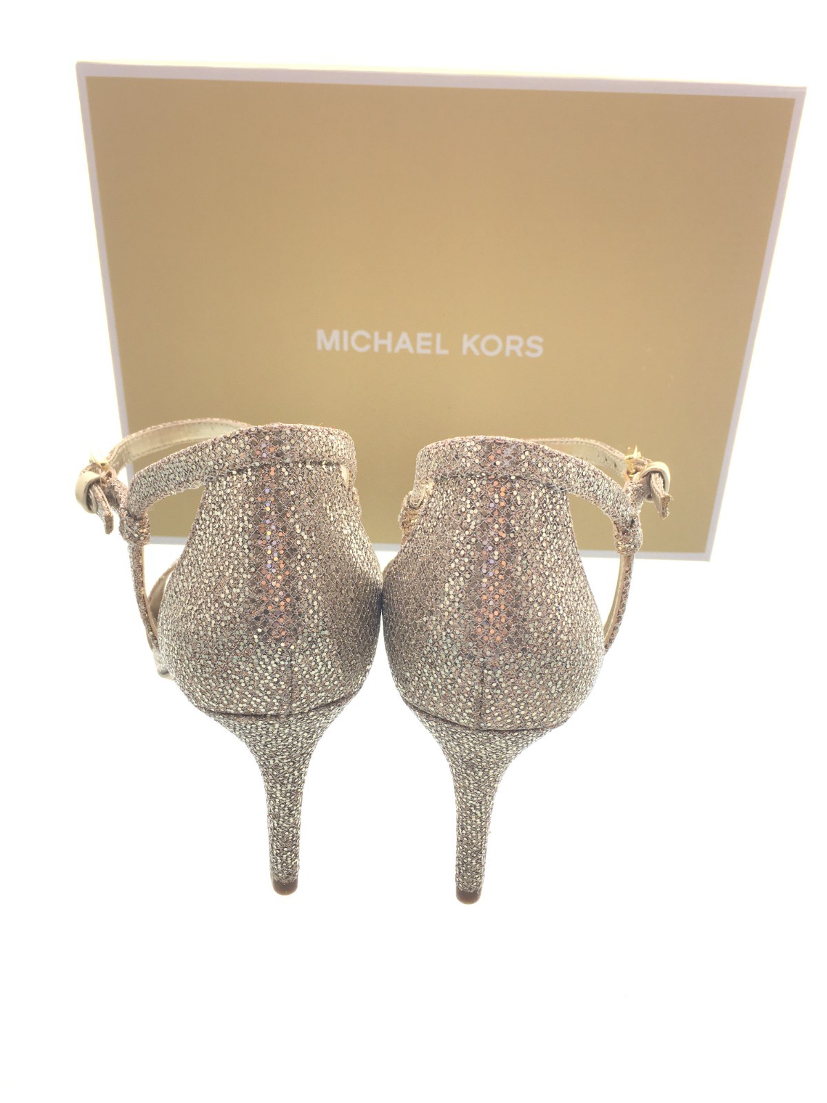 Michael Kors Simone Mid Sandal, Women’s Leather Special Occasion 3.5″ Pump Heels
