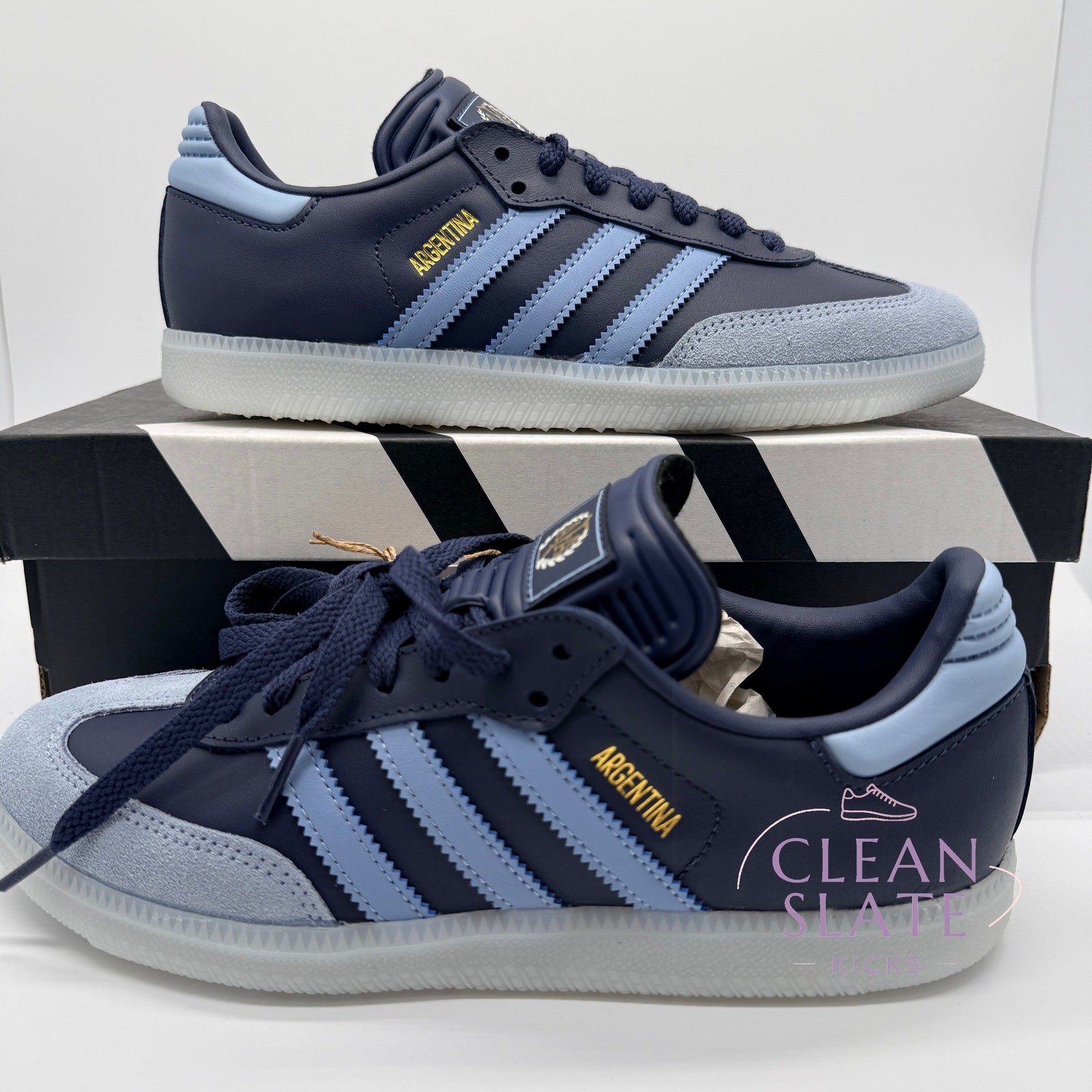 Adidas Samba AFA Argentina 50th Navy Gold Men’s 6.5 NIB