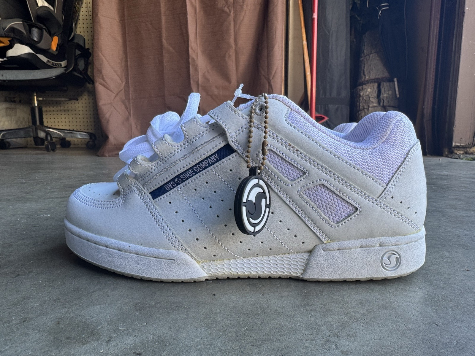 Vintage DS DVS Kerry Getz SP2 Signature Series Skate Shoe 8.5 White Blue