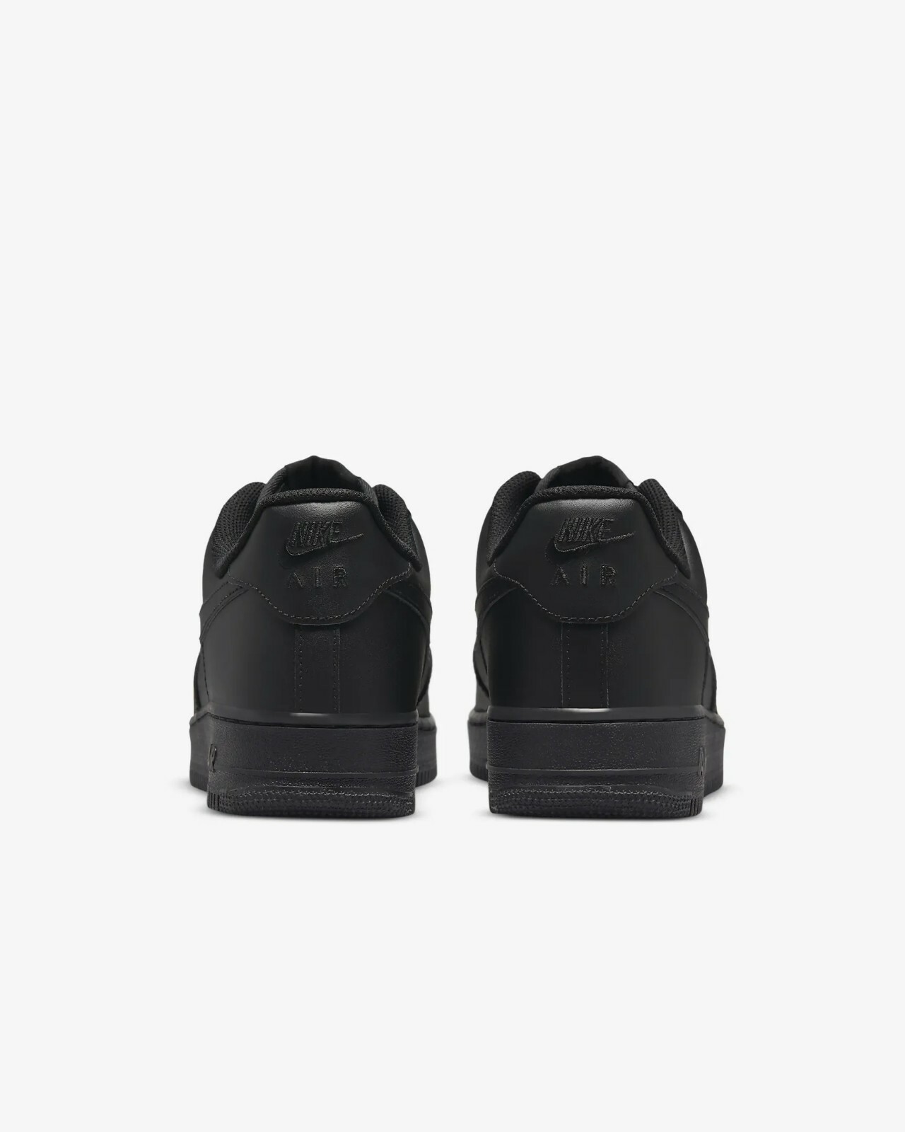 🔥 Nike Air Force 1 07 Low Triple Black Shoes Casual Mens Womens Kids All Size
