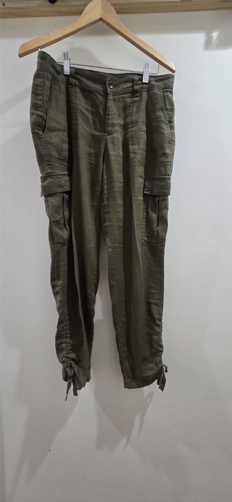 Lauren Ralph Lauren Linen Cargo Pants Green Women’s Size 8