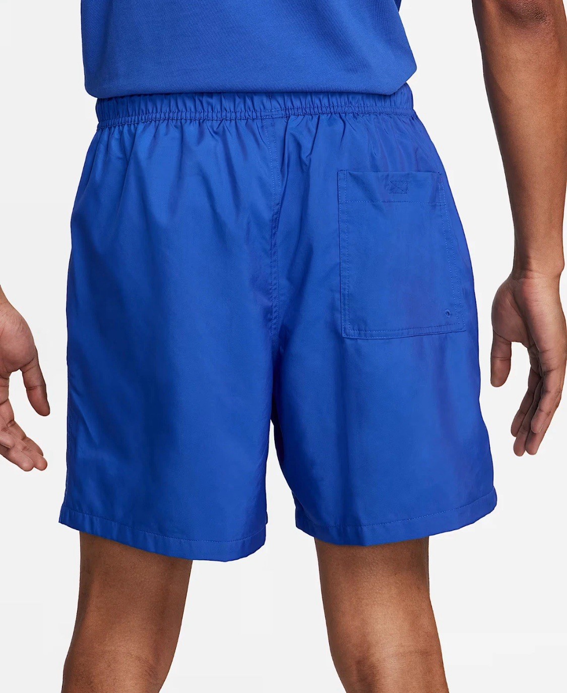 Nike Club Woven Standard Fit Mid Thigh Length Blue Shorts AR2382-480 Men Size XL
