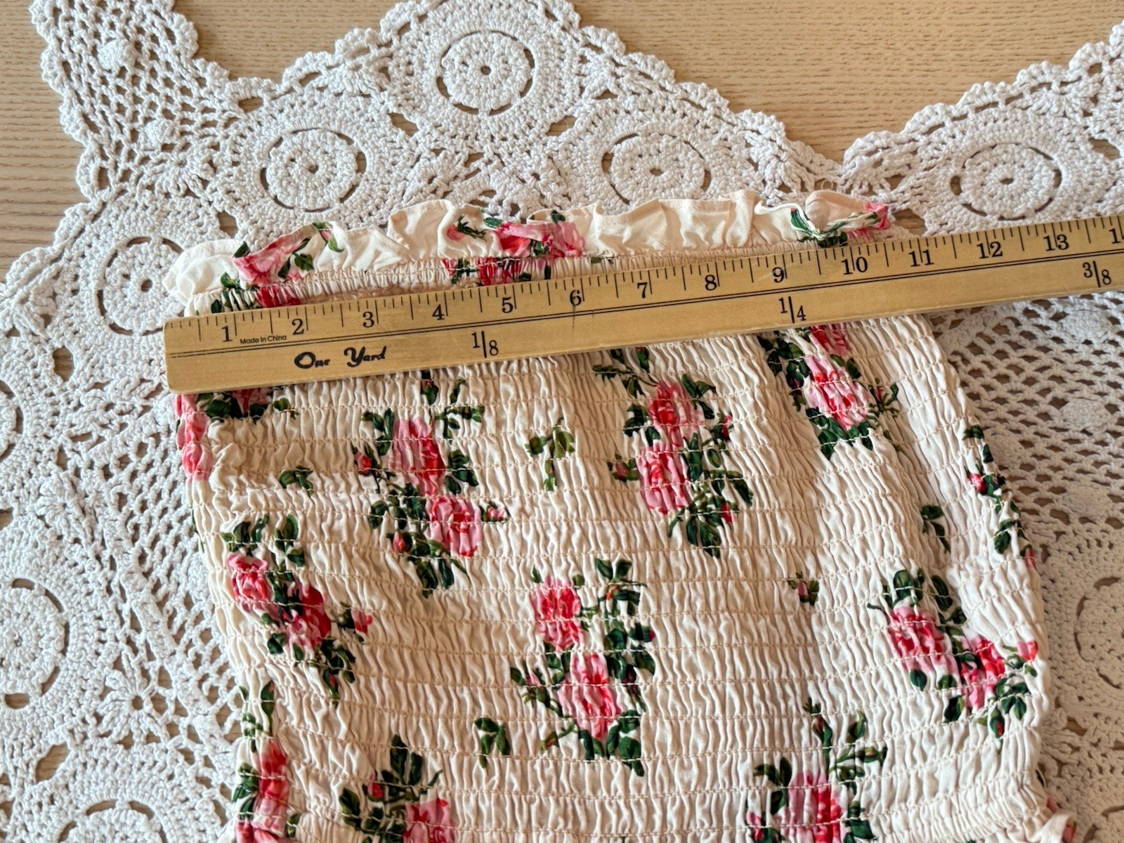Happy x Nature Women’s XS Dress smocked Floral Boho By Kate Hudson