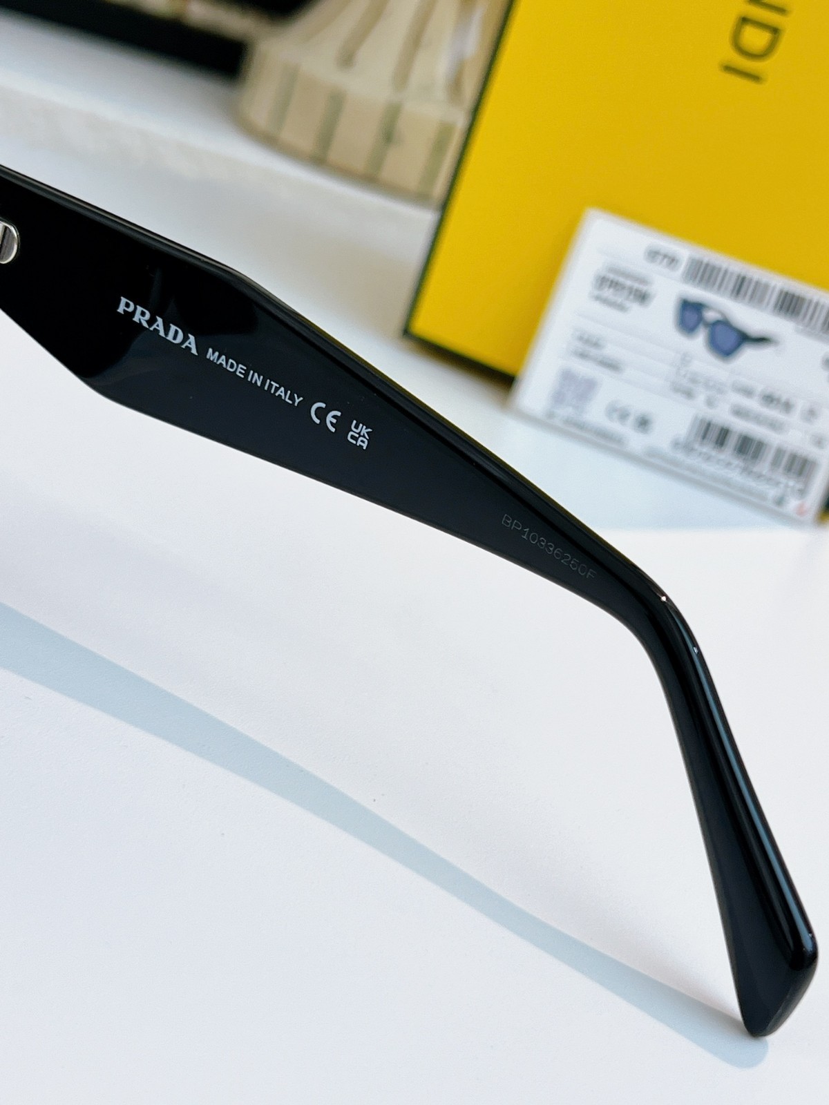 Prada Women Sunglasses PR15WS Cateye Designer Black Frame Oversize w/ Box