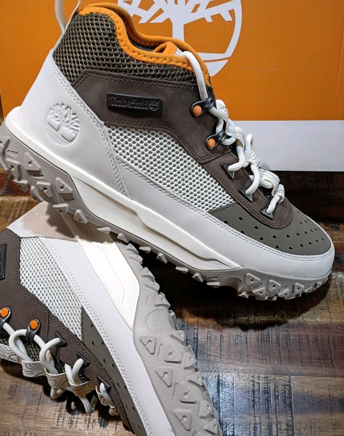 Timberland Men’s Greenstride Motion 6 Mid Lace Sneaker Med. Brown Sz 11.0 New 🎁