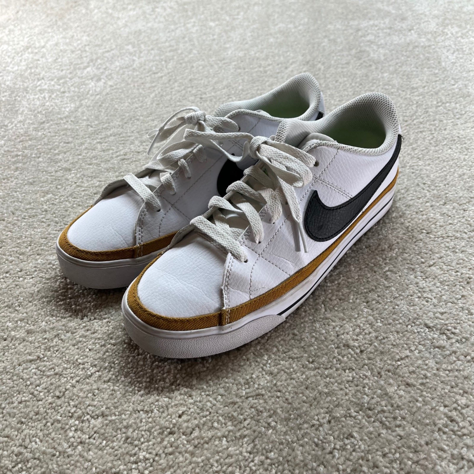 Nike Court Legacy Next Nature Womens Size 8 White Black DH3161-100 Sneakers