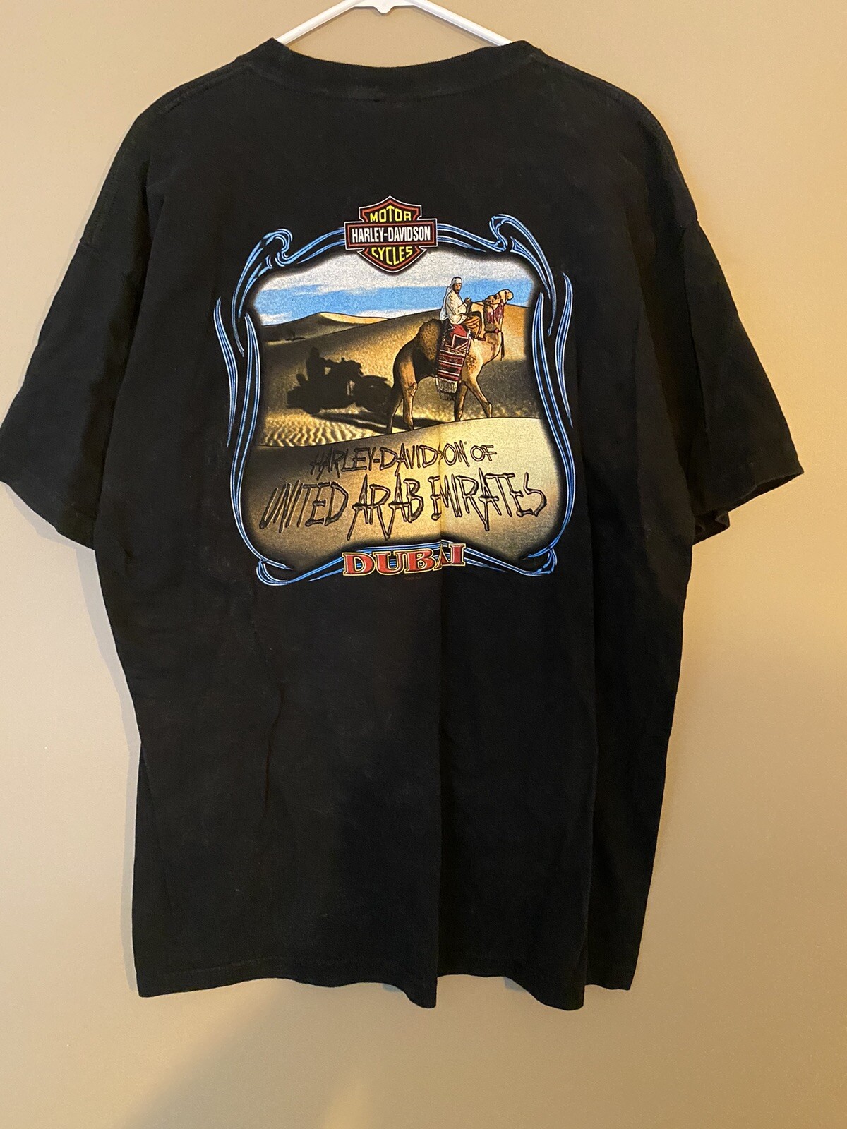 VTG 00s Harley Davidson Motorcycle T-Shirt XL United Arab Emirates 2000 Dubi