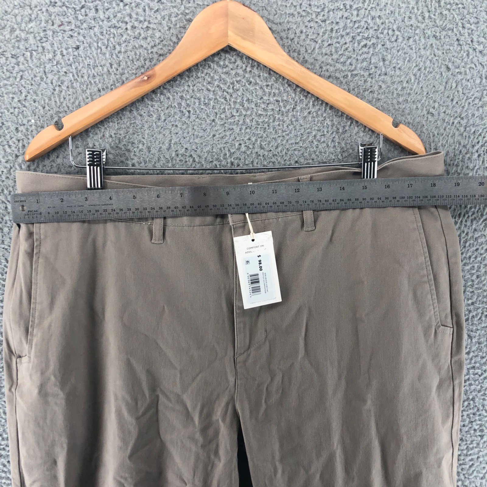 Free Fly Men’s Size 36×32 Anchor Chino Pants Tech Khaki Light Tan NWT