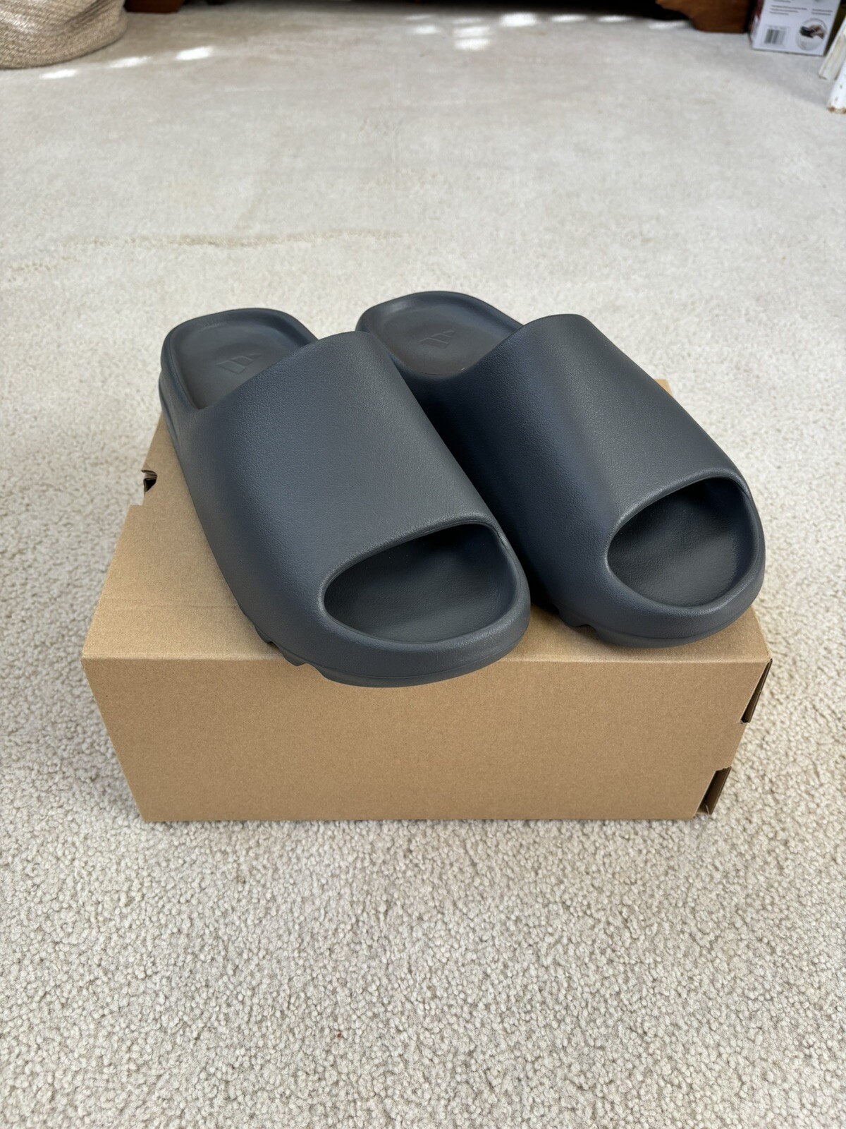 Size 12 – YZY SLIDE ‘Slate Grey’ – Adidas Yeezy Slide – ID2350 AUTHENTIC