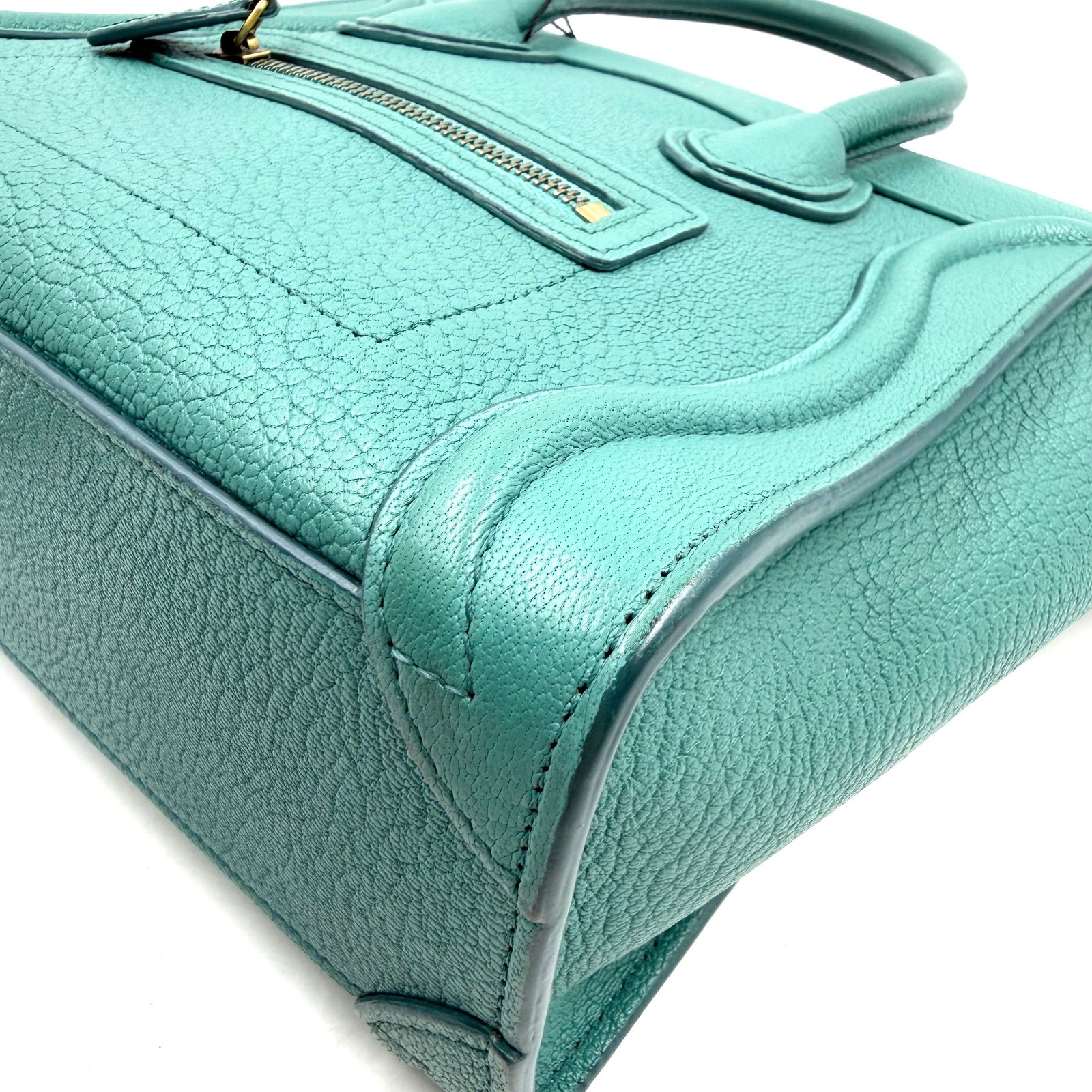 1821 Pre-owned Celine Nano Luggage pebbled leather handbag 26.03.03