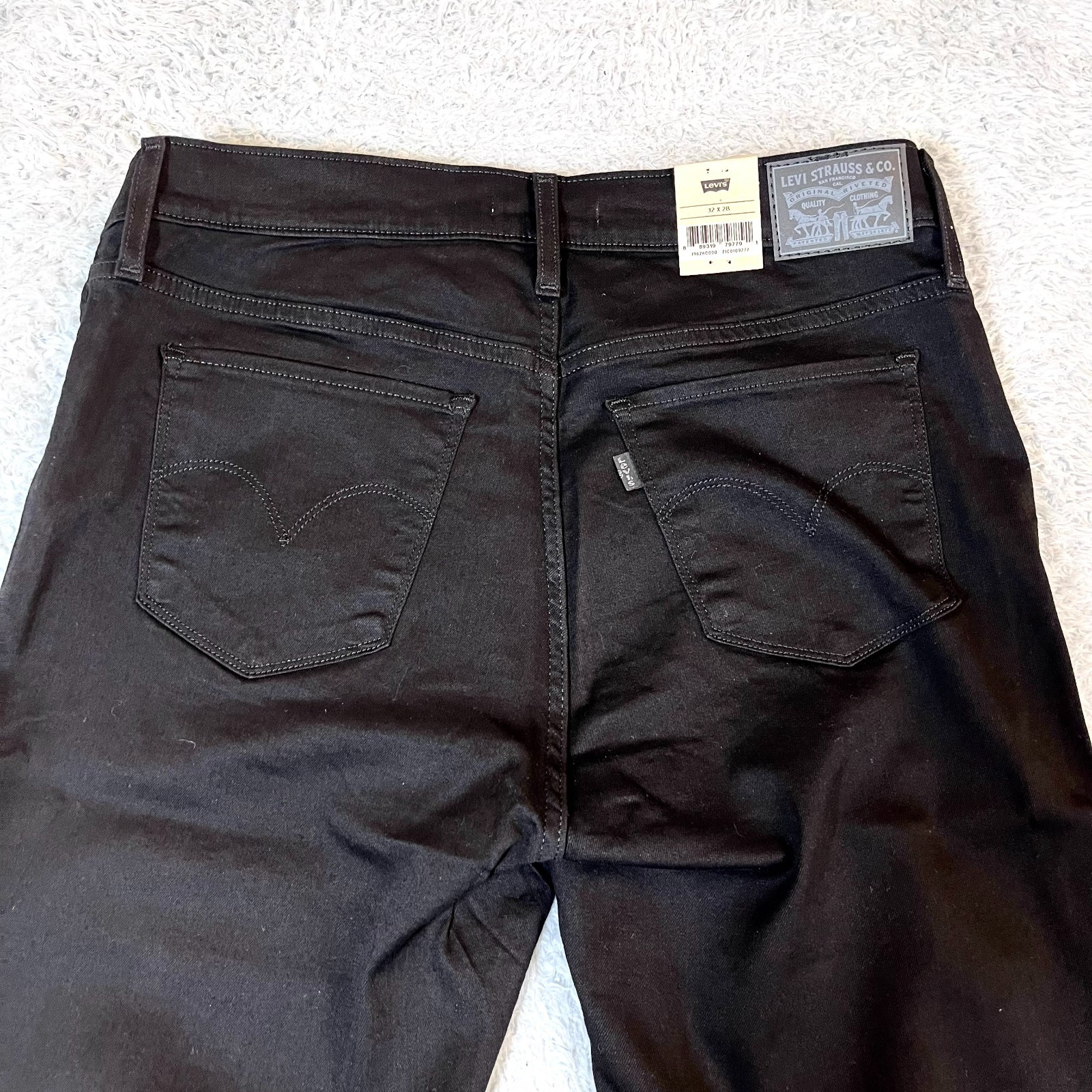 NEW Levi’s 311 Jeans Women’s Size 32 Black Mid Rise Skinny Shaping Ankle Denim