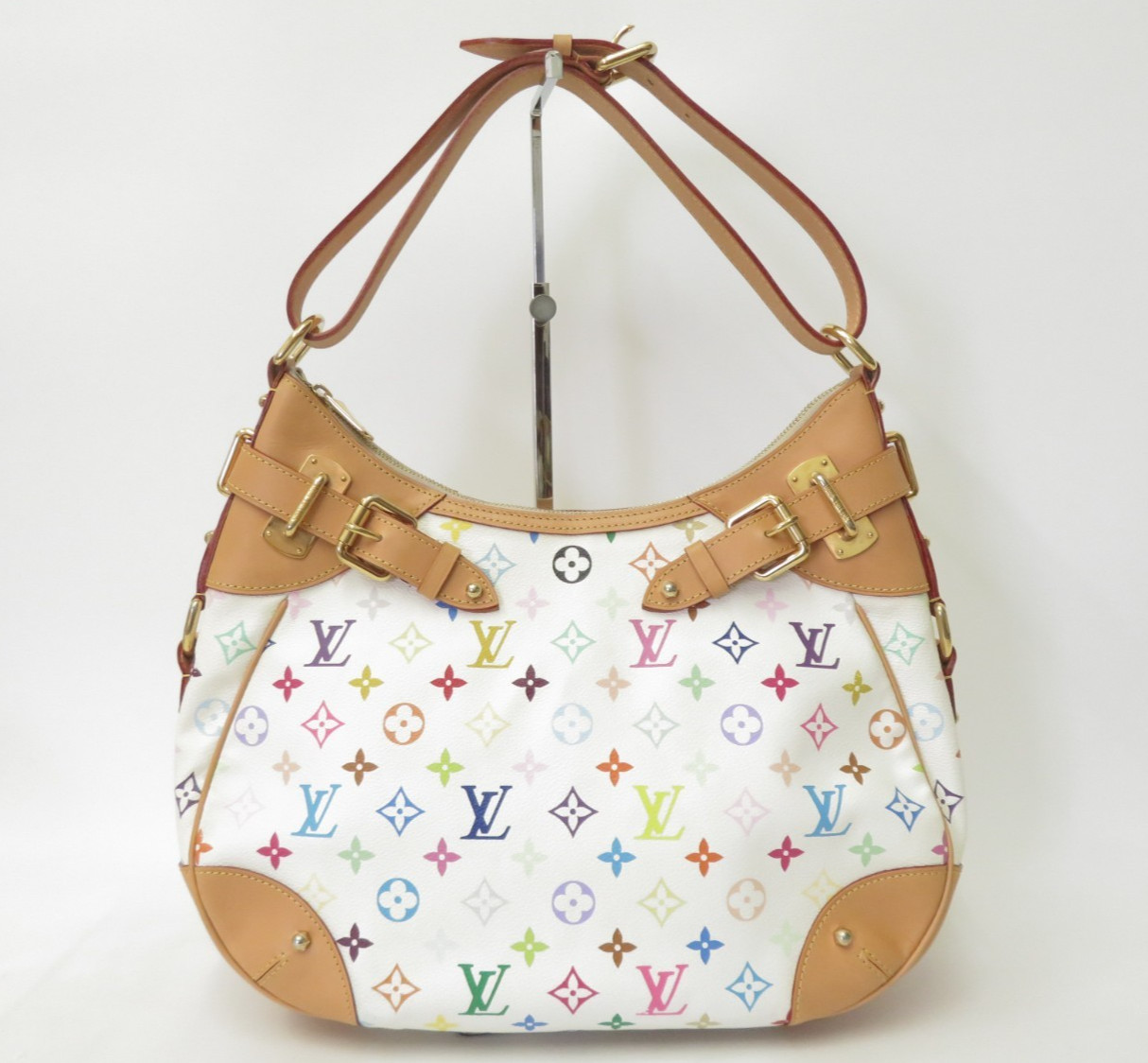 Authentic Louis Vuitton Monogram Multicolor Greta Shoulder Bag M40195 S#52731