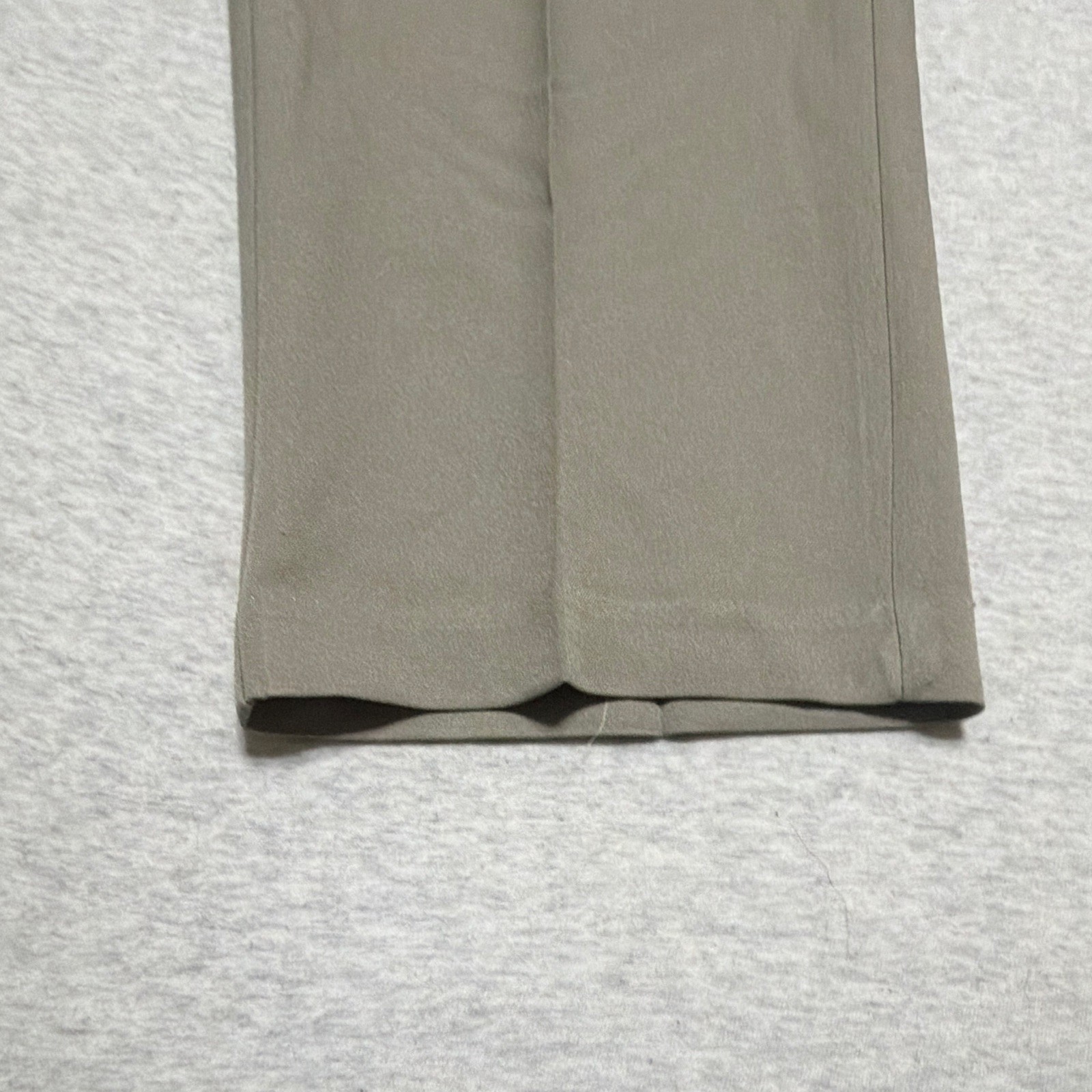 Reaction Kenneth Cole Men’s Beige Dress Pants Straight Leg Flat Front 38