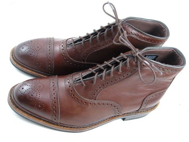 NEW Allen Edmonds “HAMILTON” Men’s Leather Cap-Toe Dress Boots 8 D Chili (806N)