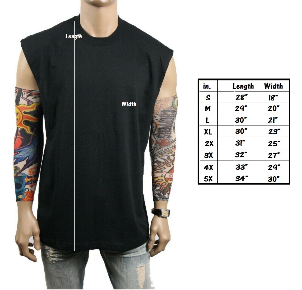 Mens HEAVY WEIGHT Crew neck Sleeveless Shirt Muscle Tank Fitness Gym Big & Tall