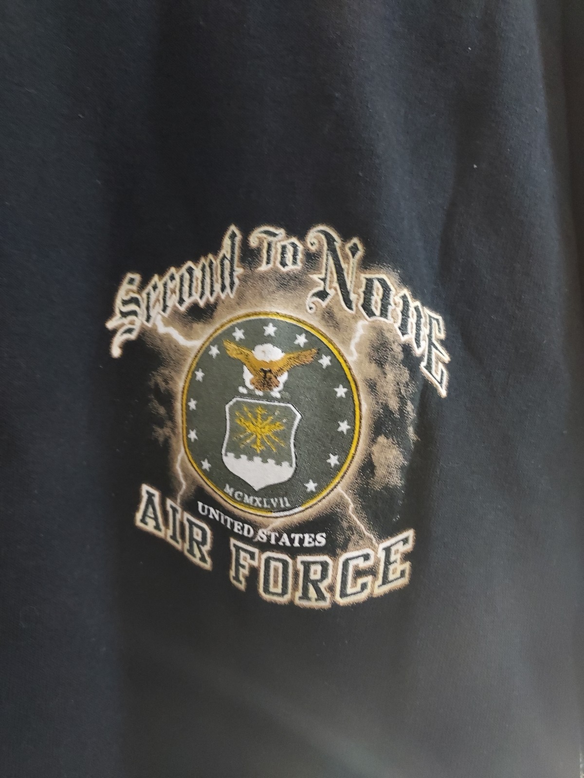 Air Force Second To None Graphic T-shirt Mens Sz Large NWOT – #155
