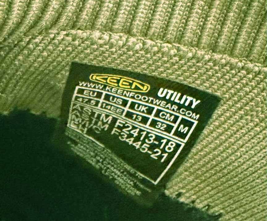 Keen Utility Arvada Shift Work Shoes Composite Safety Toe Green Men’s Size:14 EE