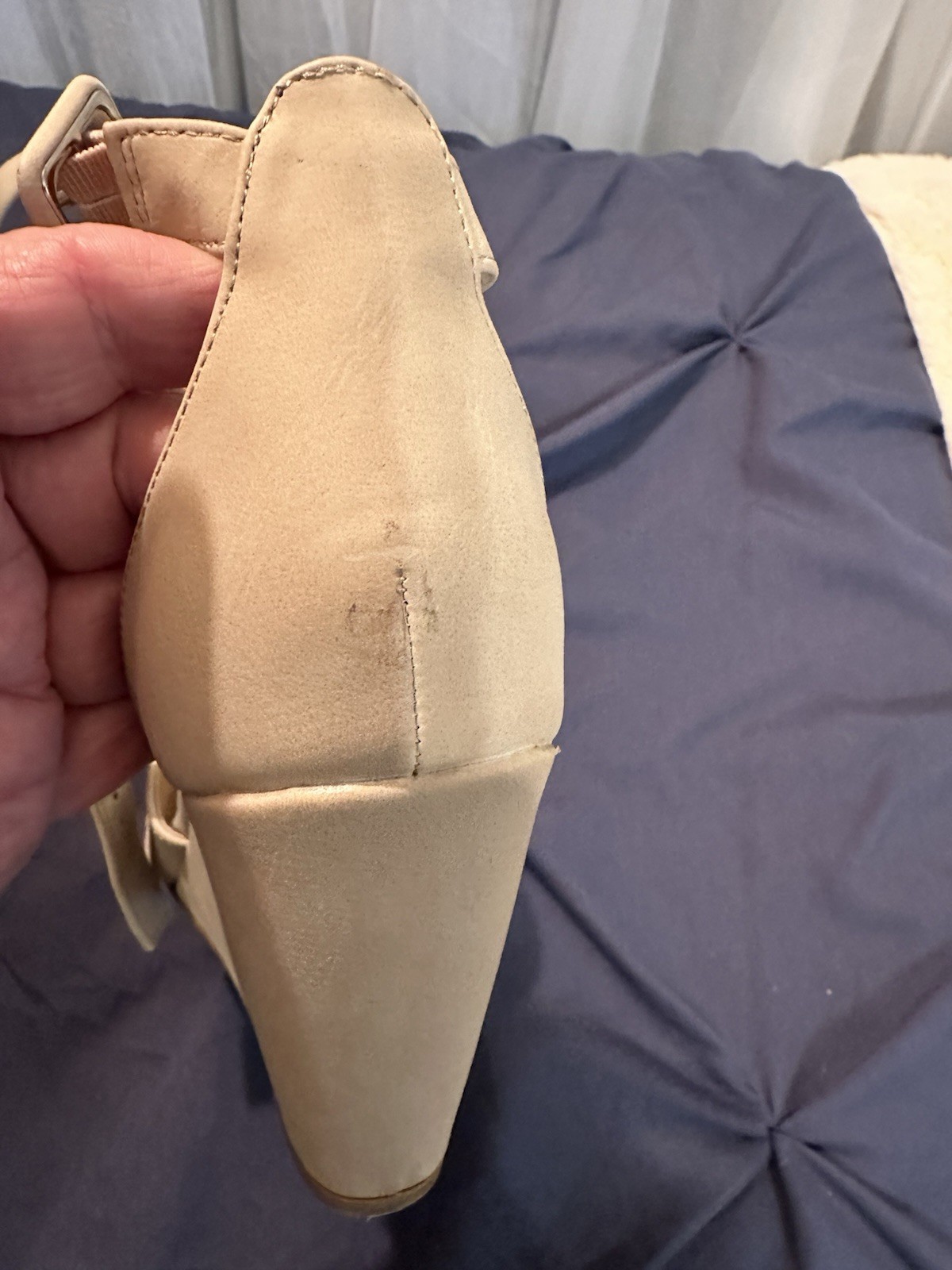 Chinese Laundry Wedge Heels With Ankle Strap In Nude
