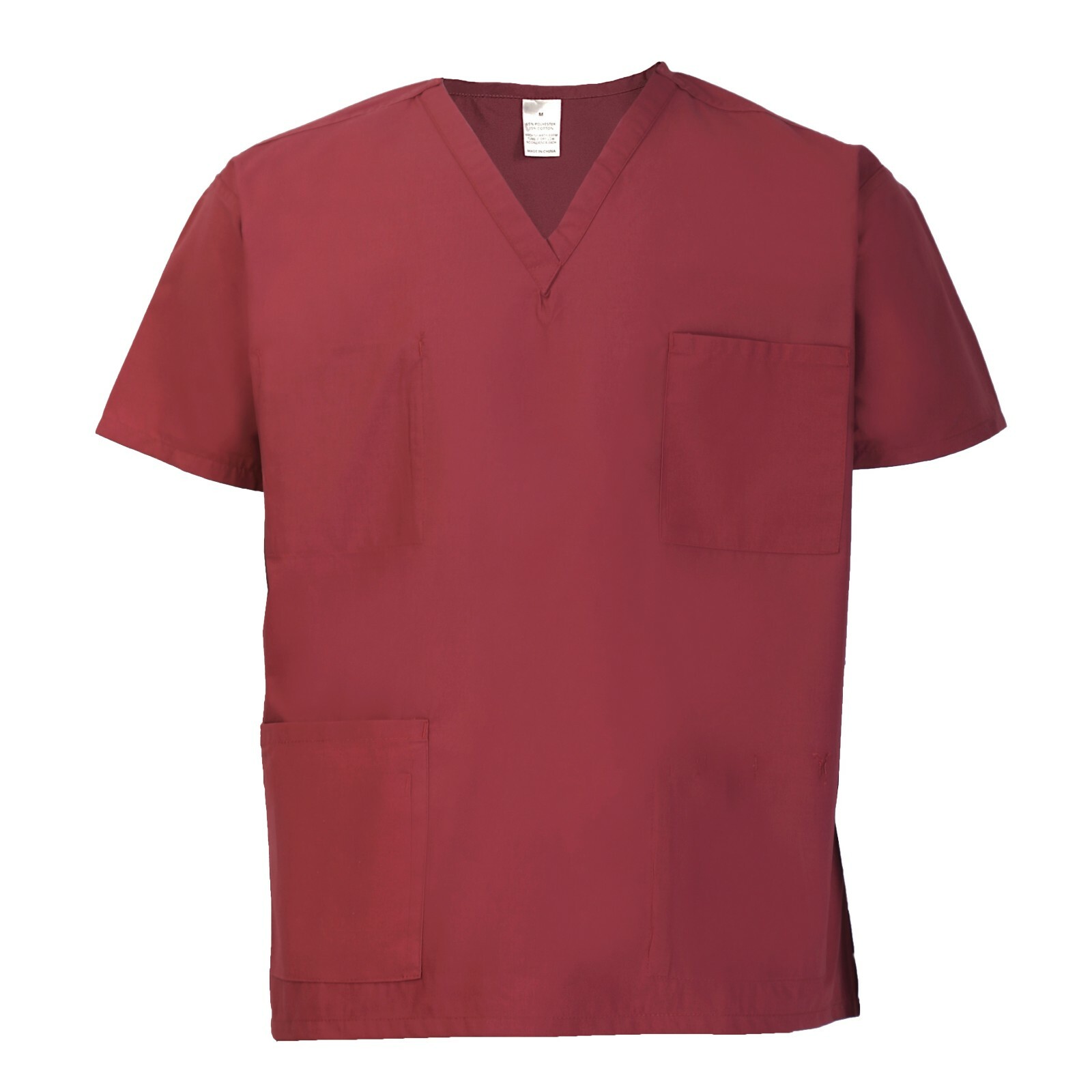Unisex Medical Doctor Nurse reversible Uniform Scrub Gray White Blue Top XS-3XL