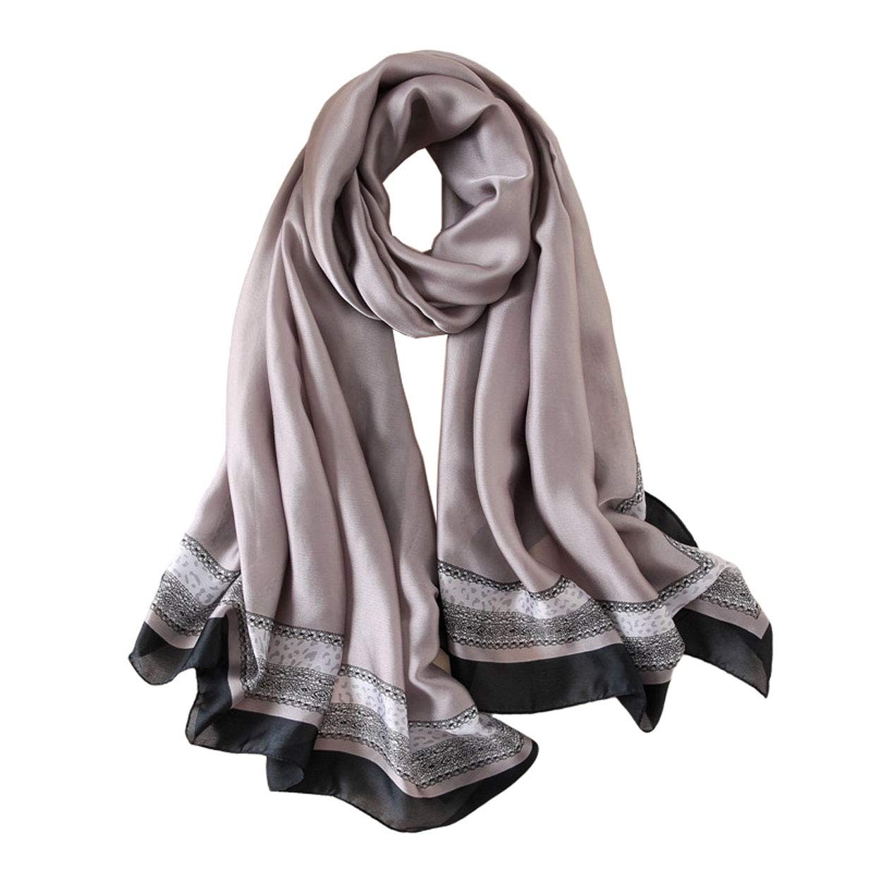 Silk Scarf 100% Mulberry Silk Fashion Scarves Long Lightweight Shawl Wrap