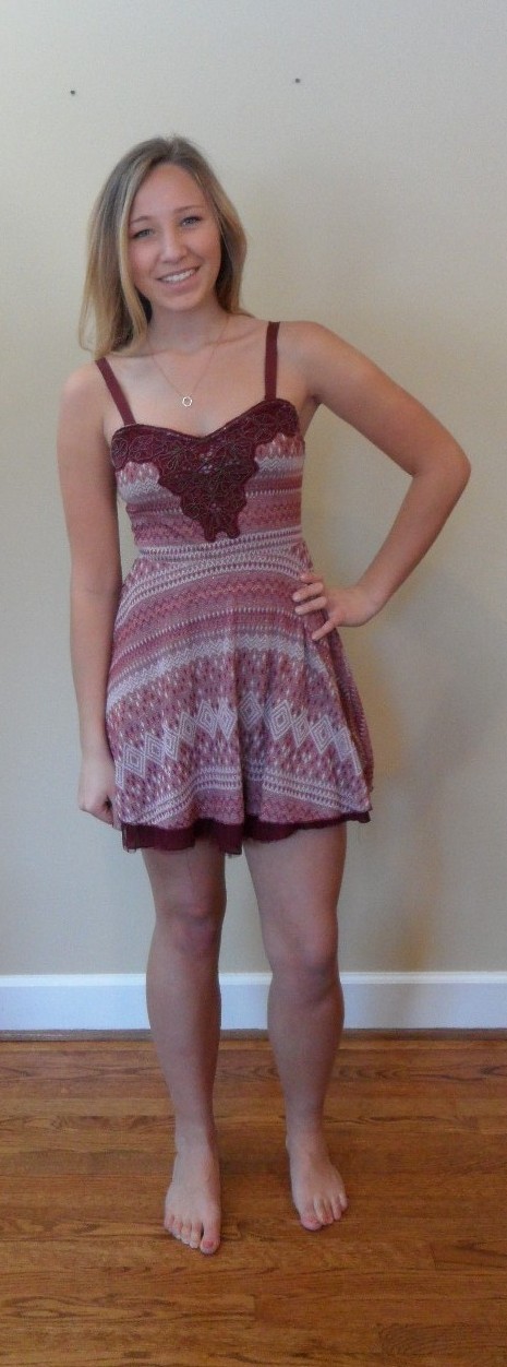 NWT Free People beaded dress sparkle crochet size medium fit and flare
