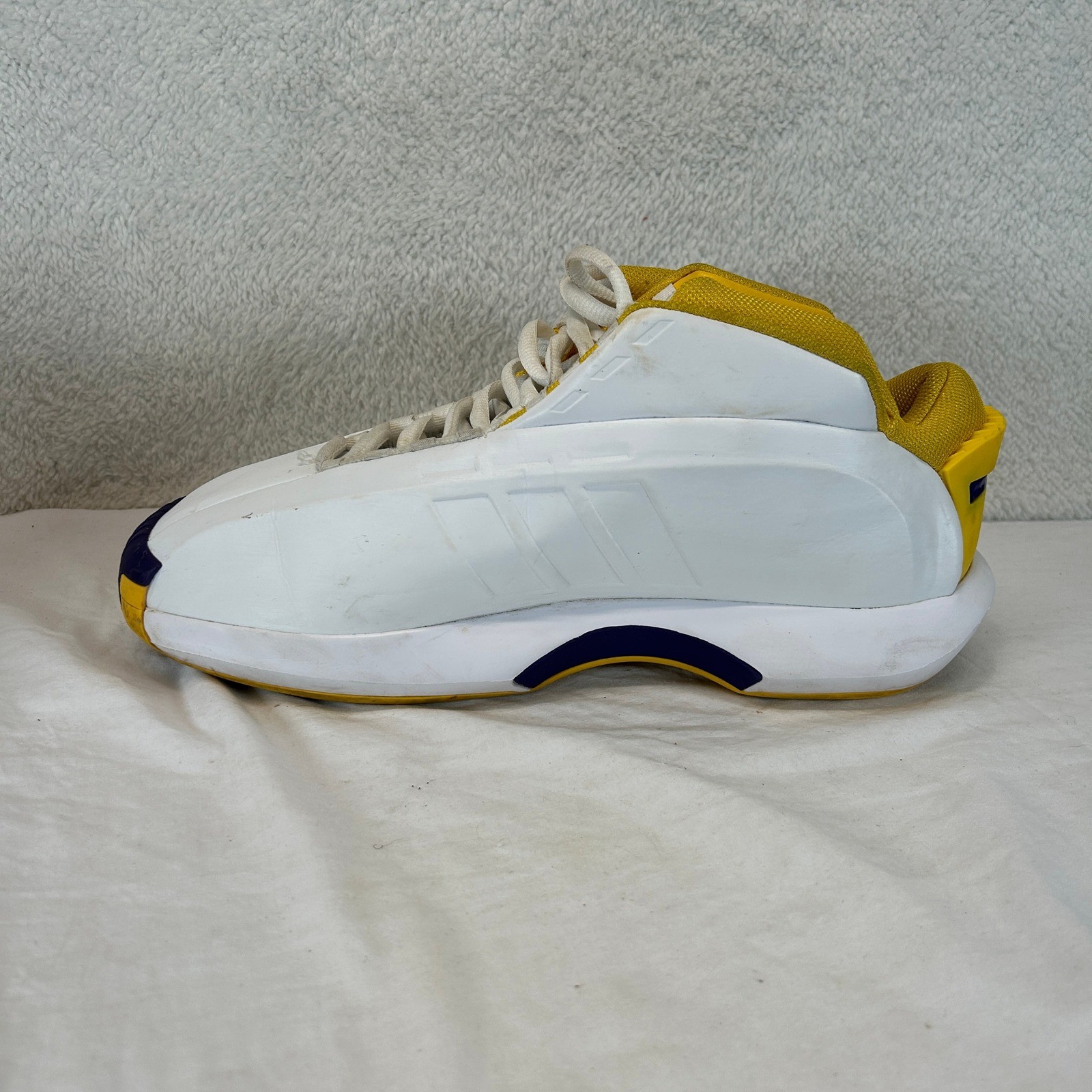 adidas Crazy 1 The Kobe White Yellow Purple Basketball Shoes Mens Size 10.5