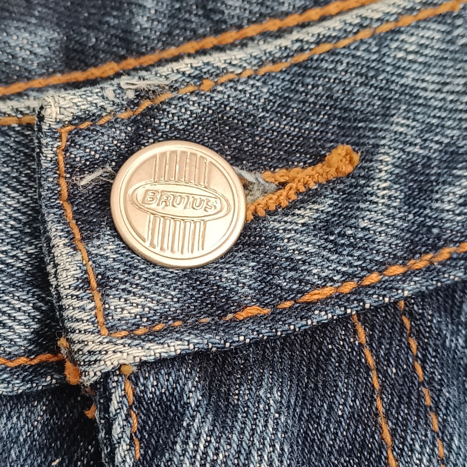 Vintage Brutus Gold Jeans Blue Denim 36×32 Regular Fit Stonewash Deadstock