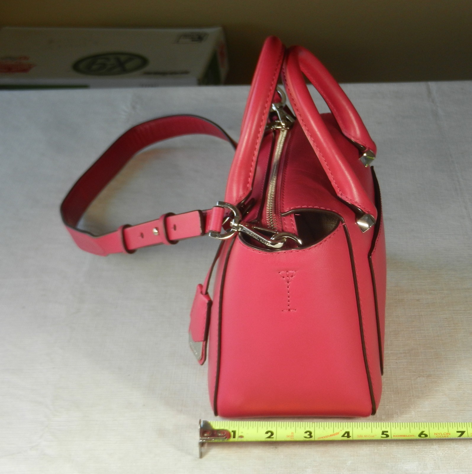MICHAEL KORS Nolita Ultra Pink Smooth Leather Mini Crossbody Messenger Bag NWOT