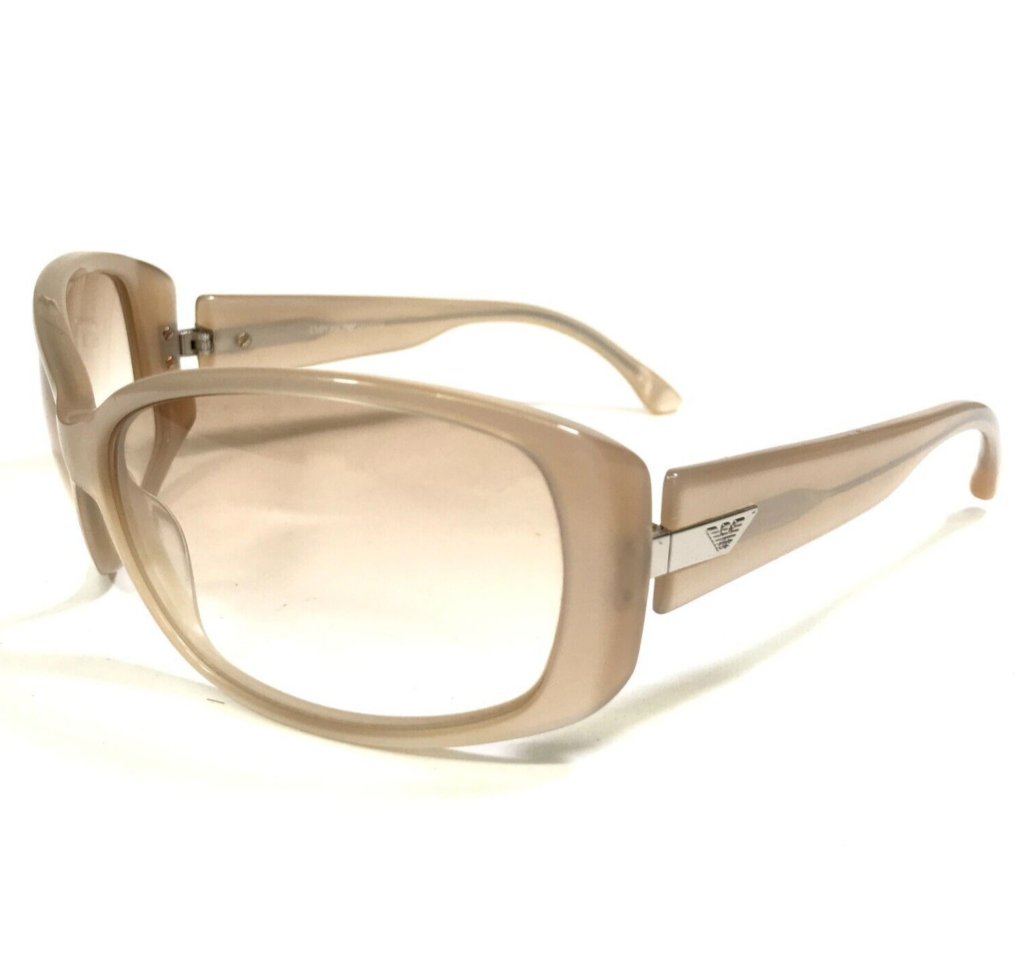 Emporio Armani Sunglasses EA9302/S BCRS7 Nude Wrap Frames with Pink Lenses