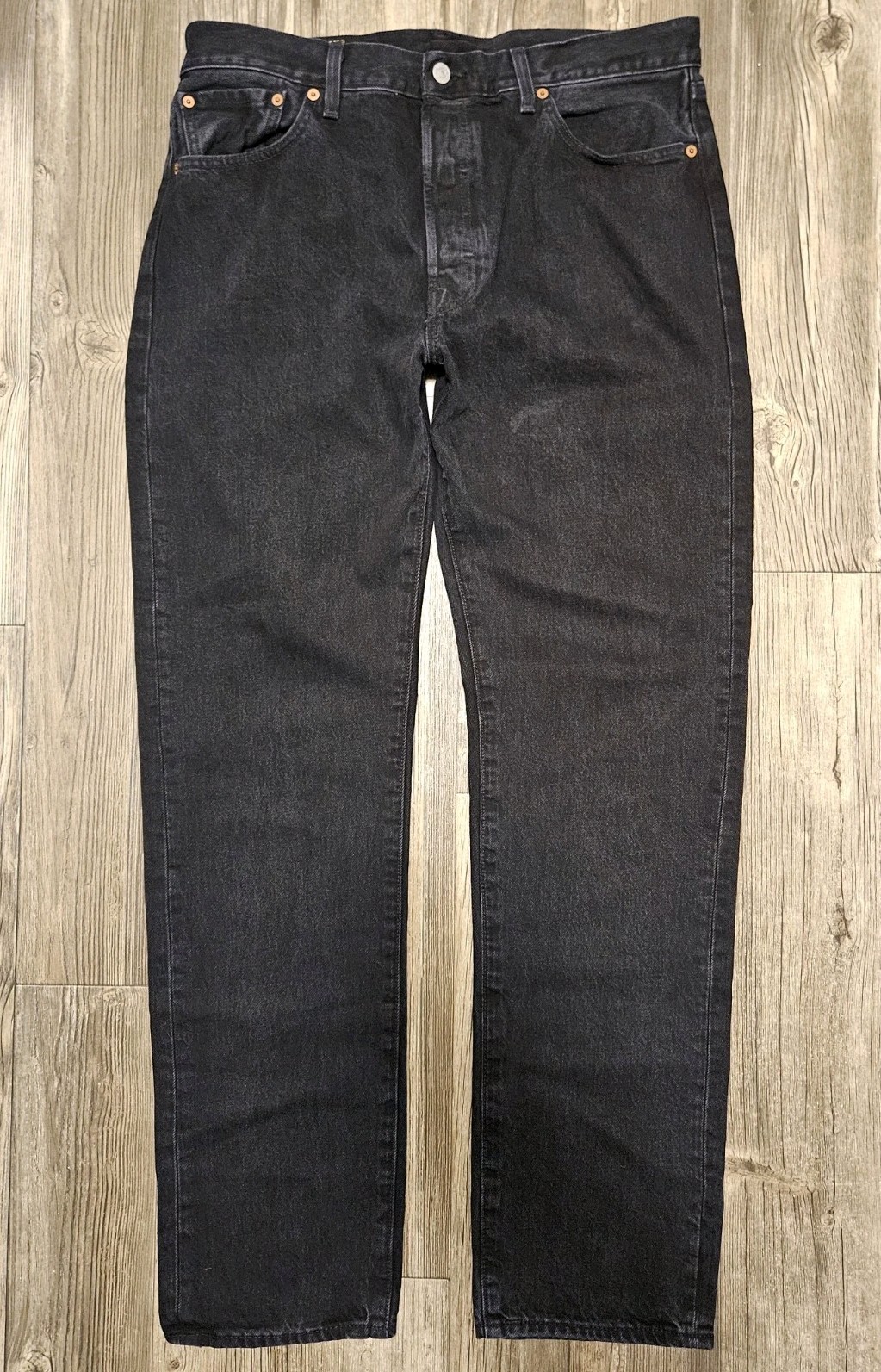 Denim Tears x Levi’s 501 Button Fly Big E Jeans Black Grey Men’s Sz 36 x 34 NWOT