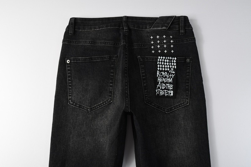 ksubi jeans men Black ripped embroidered jeans 3052 size28to40