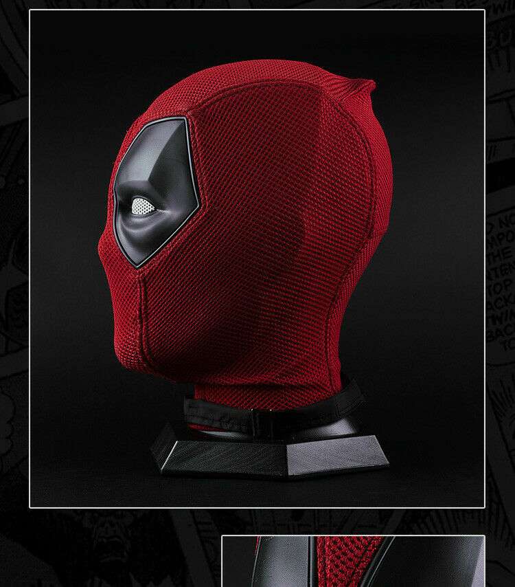 Cosplay High Quality Deadpool Full Face Mask Perspective Breathable Knit Helmet