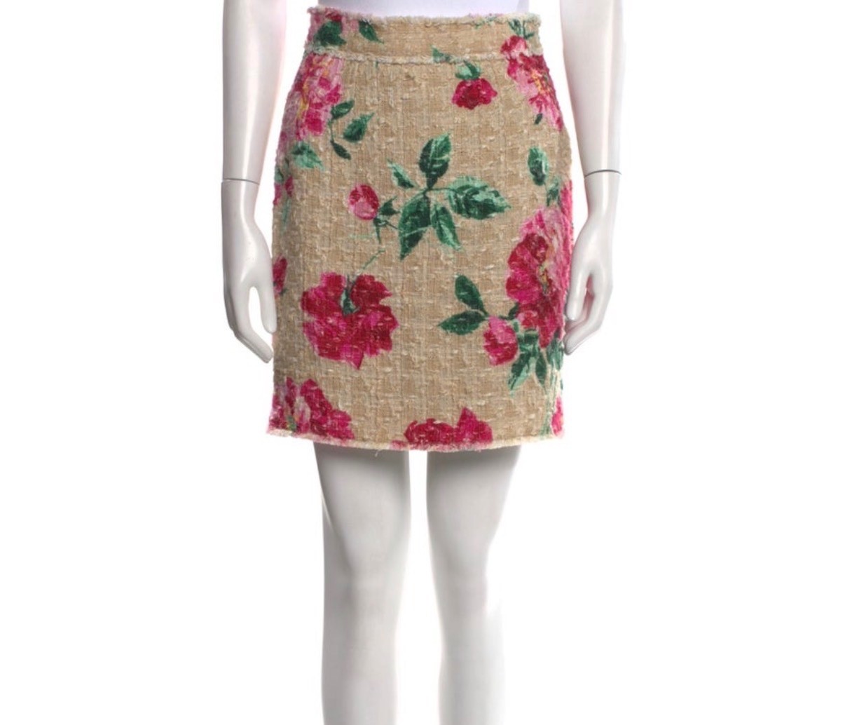 Dolce & Gabbana Floral Pencil Mini Skirt Size S, US4, IT40