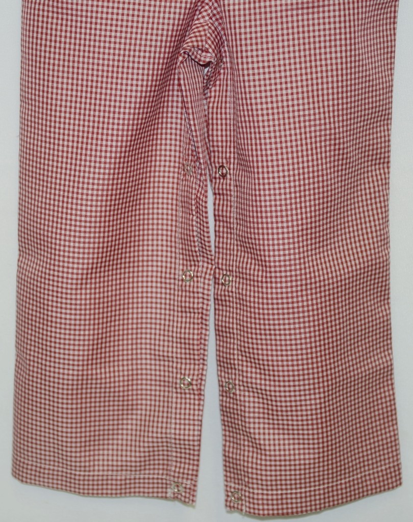 Ellie O Gingham Full Lined Longall Size 2 Color Red Cotton Polyester Blend