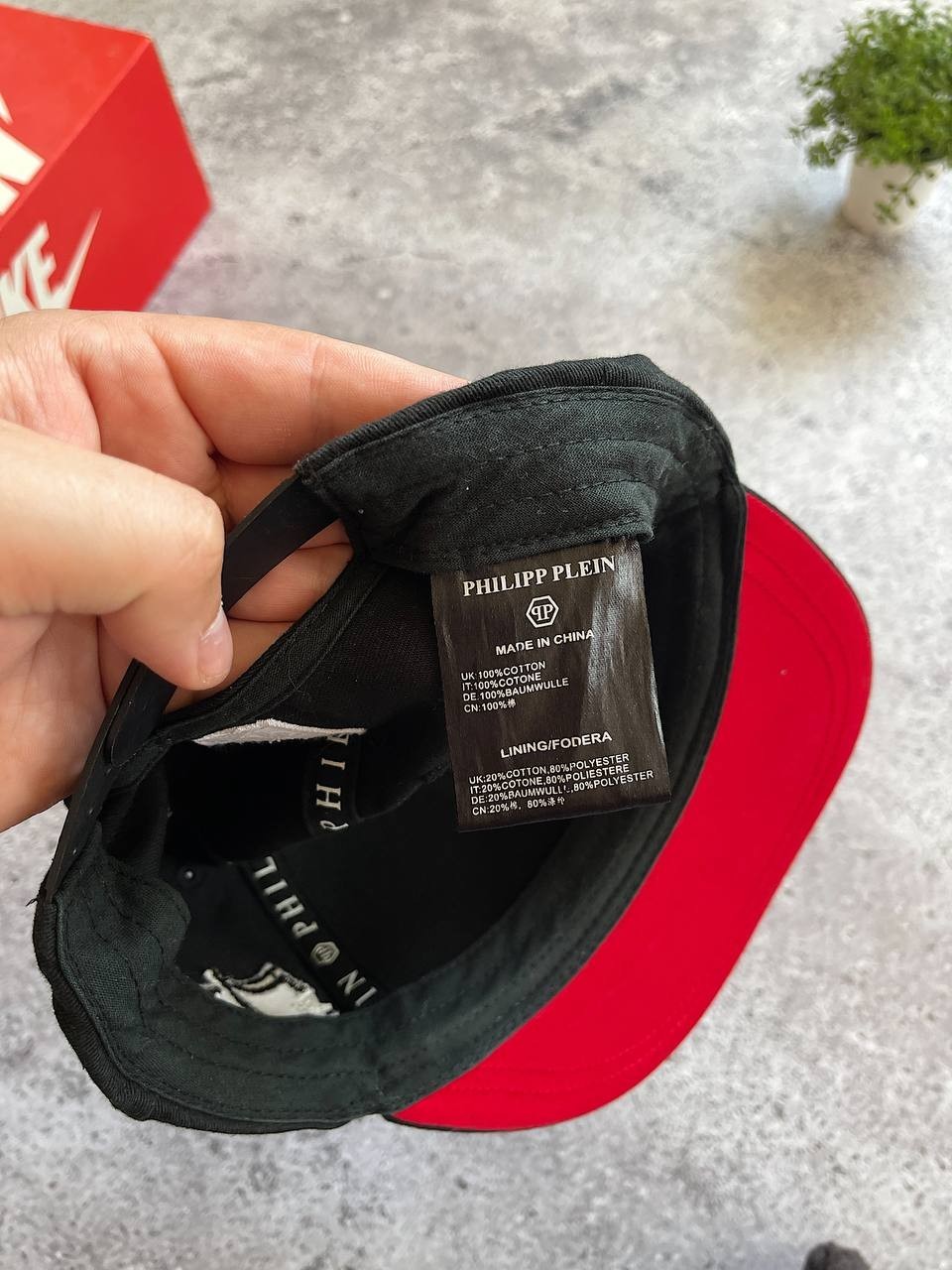 Philipp Plein Black Snapback Cap Logo Embroidered Cotton Adjustable Hat