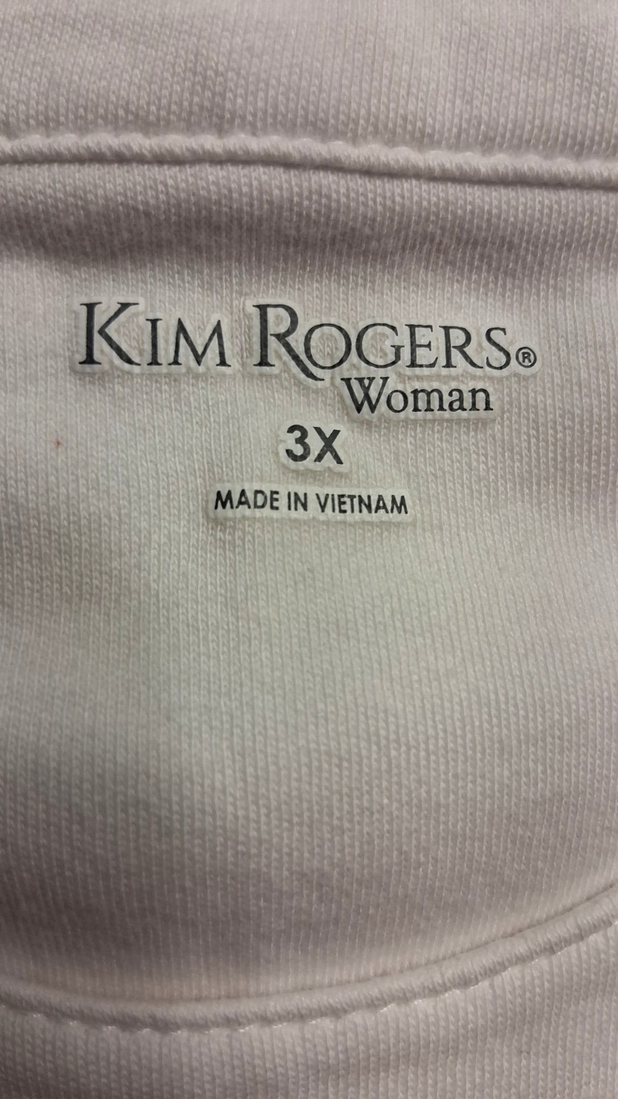 Kim Rogers Woman White Tee Bracelet Sleeves Scoop Neck Half Circle Plus Size 3X