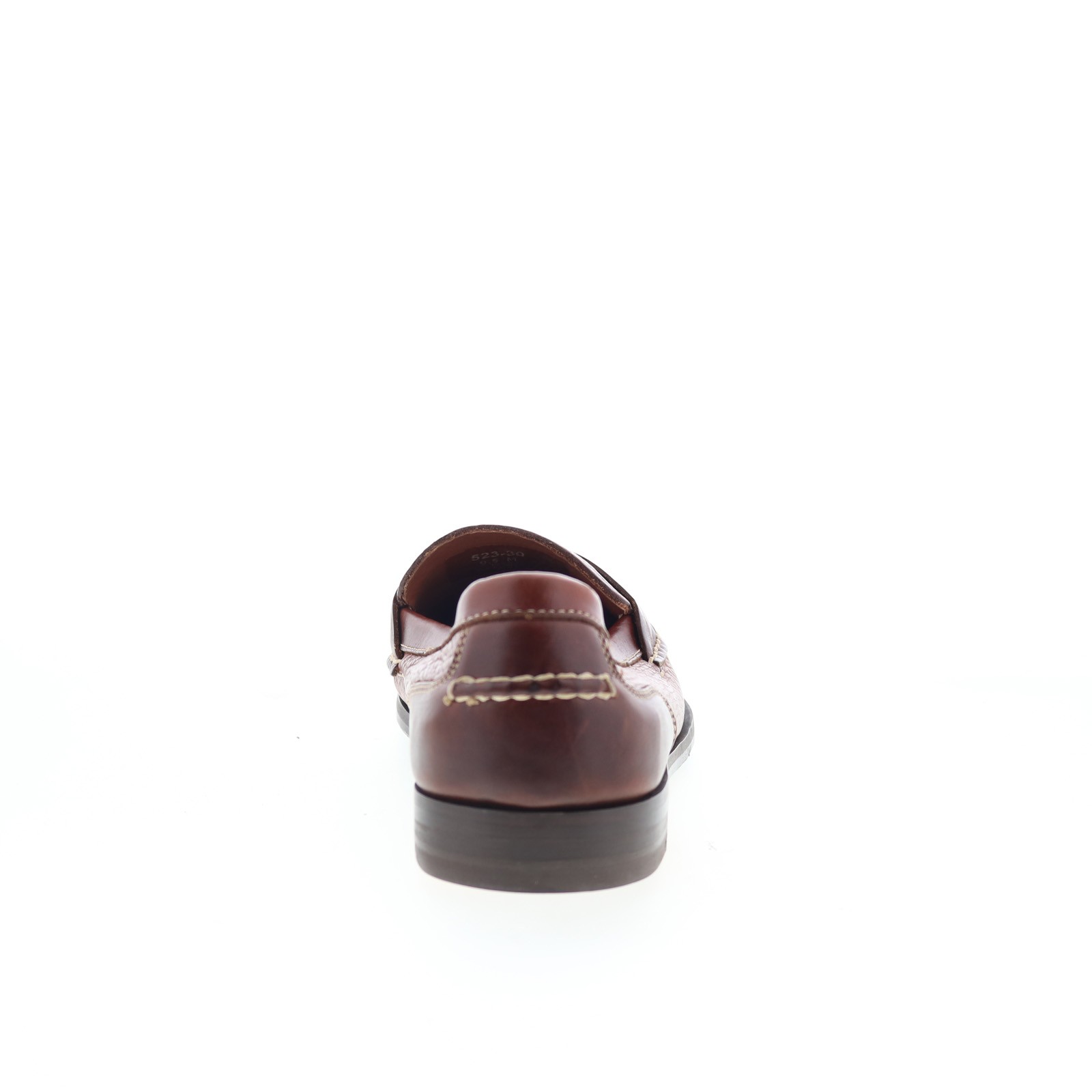 T.B. Phelps Marco 523-30 Mens Brown Leather Loafers & Slip Ons Penny Shoes