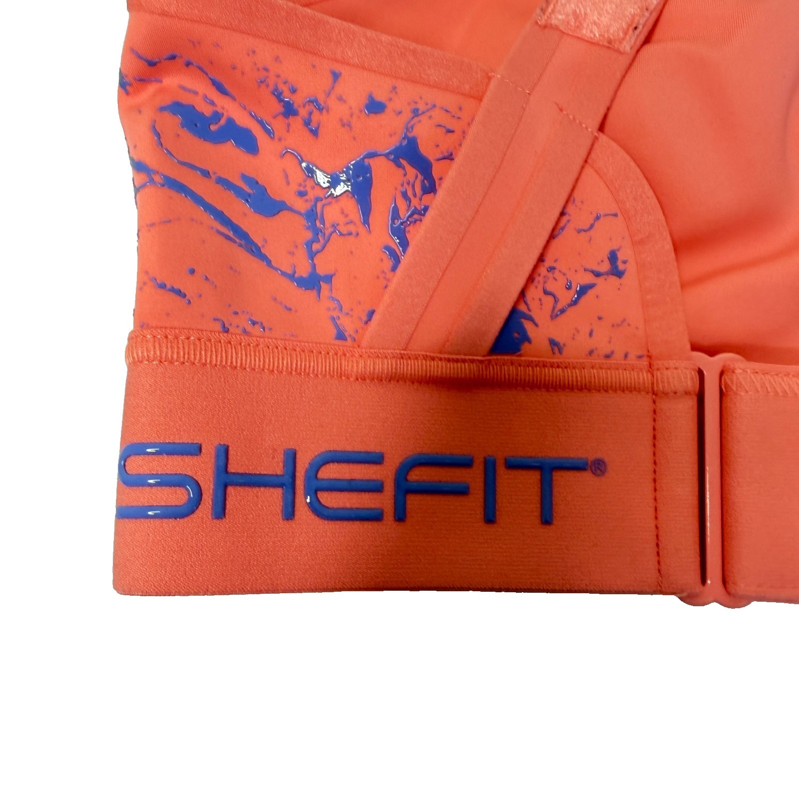 SHEFIT FLEX Orange Sports Bra Size Luxe Supportive Activewear Medium Impact