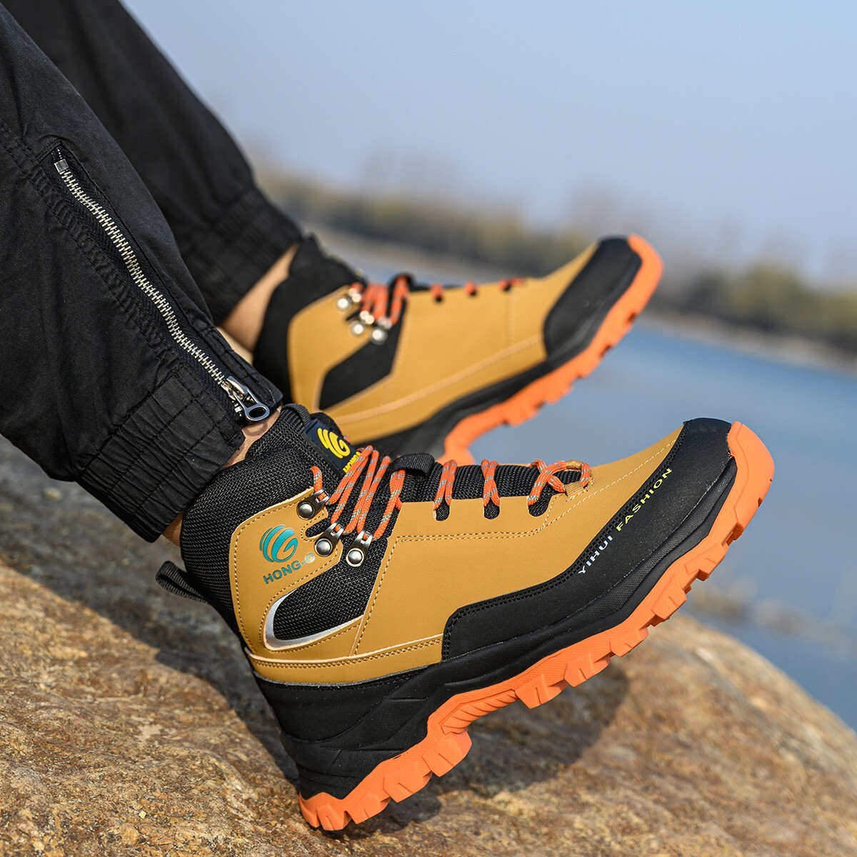 Safety Boots Men Work Indestructible Steel Toe Protective Boots Waterproof boots