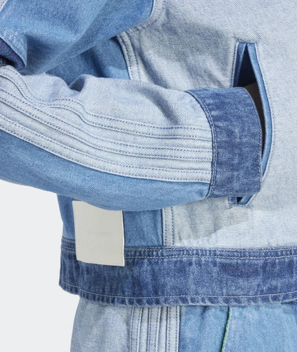 adidas KSENIASCHNAIDER Denim Patchwork Track Top Women’s Jacket Asia-Fit IU2464