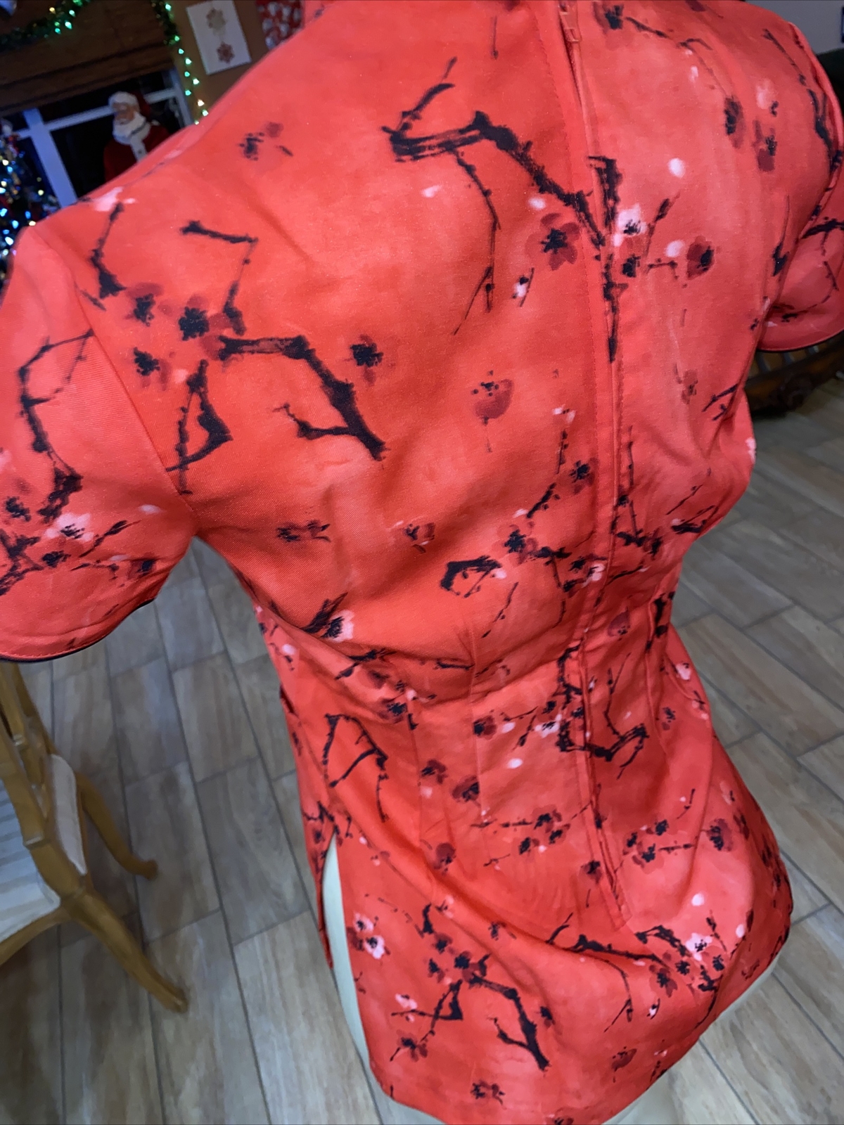 VTG RAMM STYLES ATLANTA Asian Style Kimono Mandarin TOP Sz 4 xts