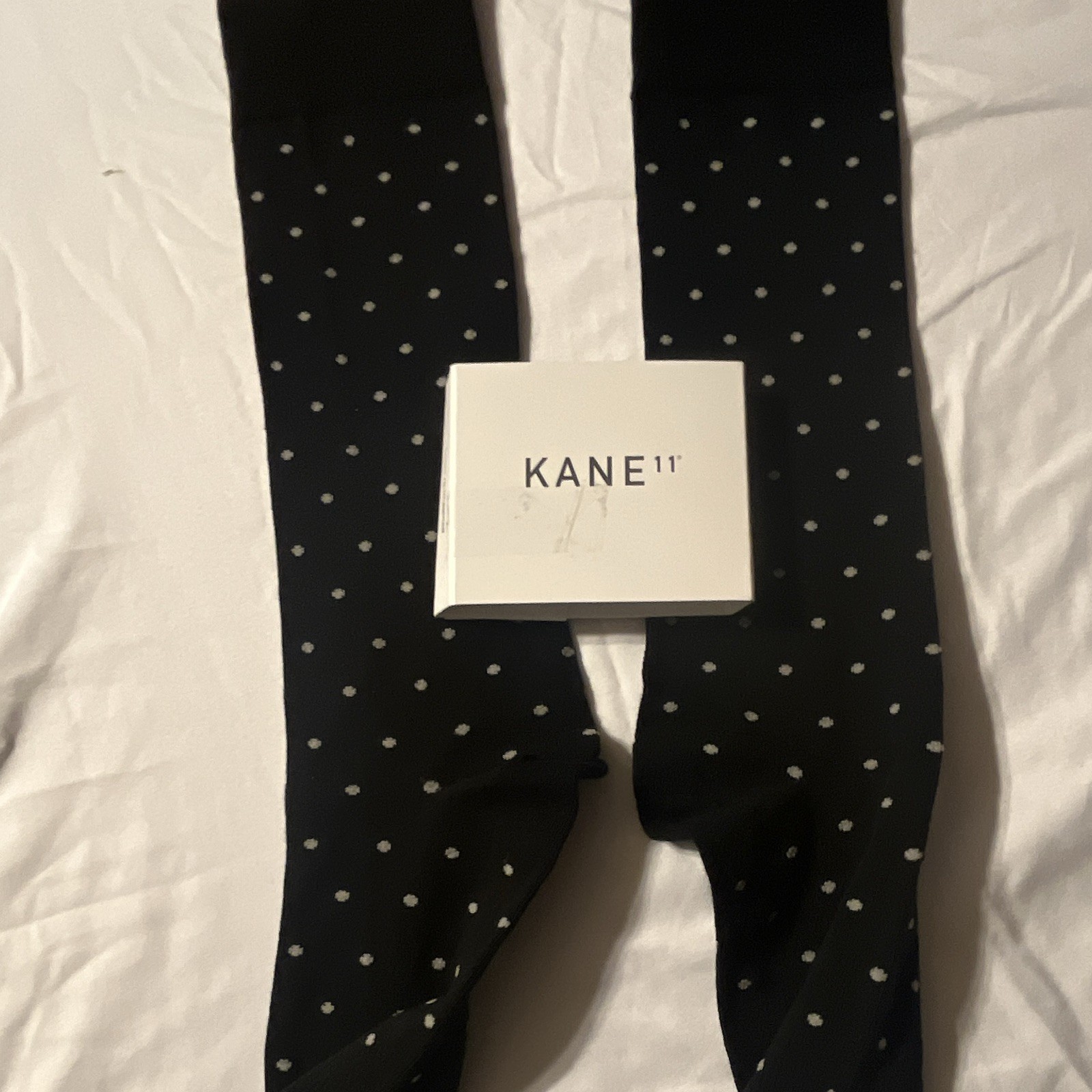KANE11 Jamestown Supima Cotton Men’s Dress Socks Over the Calf Polka Dot Size 16