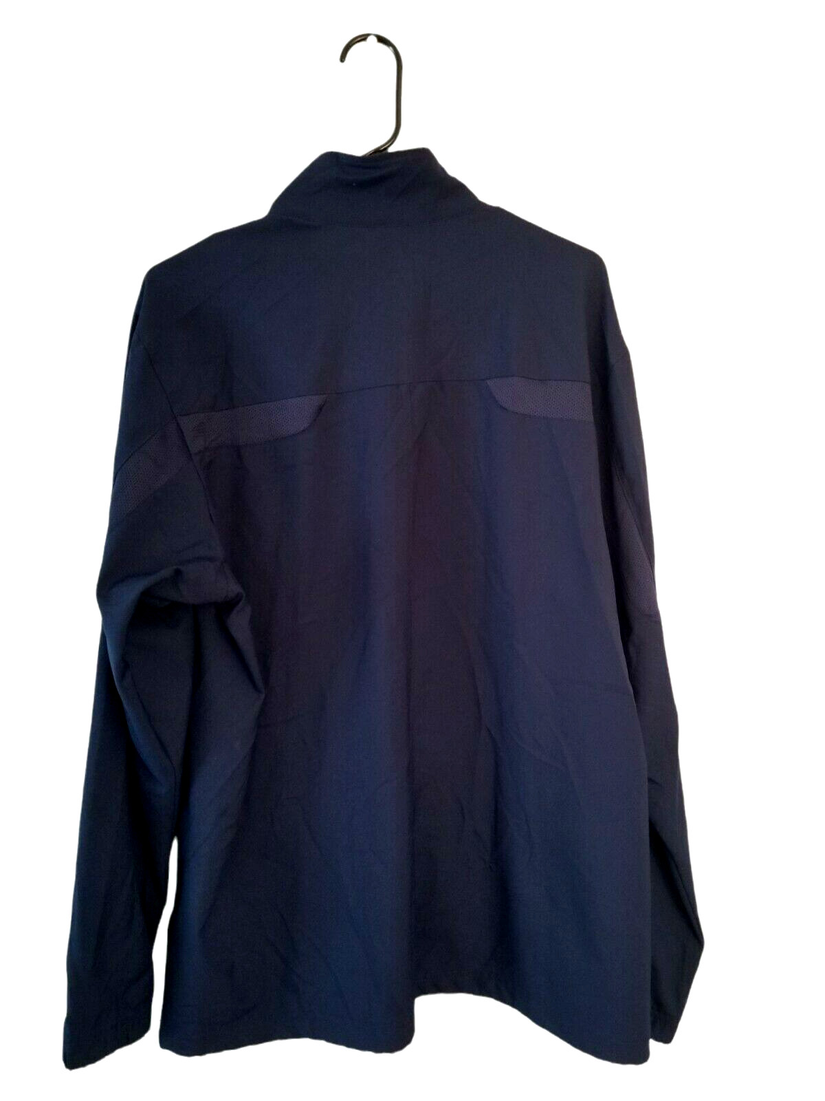 Nike Full Zip Dri-Fit Wind Jacket Men’s Size L PIT TO PIT 24 IN Color Navy