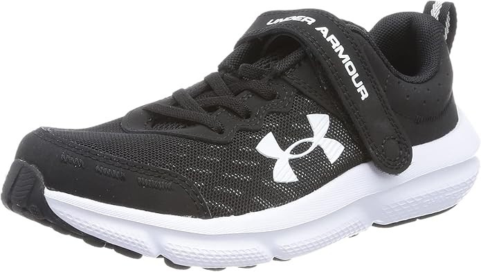 Under Armour Boys’ Pre School Assert 10 Alternate Closure, Black/White/White 11K