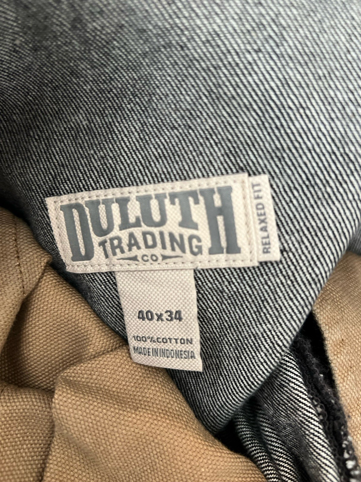 Duluth Trading Co. Men’s Jeans 40×30 Black Denim Pants Relaxed Fit Casual